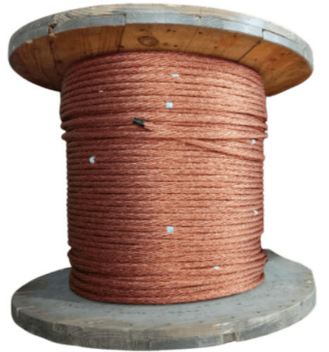 Cable trenzado desnudo bajante pararrayos PLP